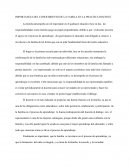 IMPORTANCIA DEL CONOCIMIENTO DE LA FAMILA EN LA PRACTICA DOCENTE