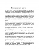 Ensayo sobre la guerra