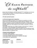 El buen torneo de softball