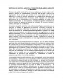 SISTEMAS DE GESTION AMBIENTAL PRESENTES EN EL MEDIO AMBIENTE Y LA INGENERIA