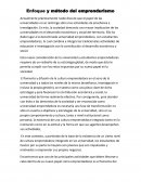Enfoque y metodo deel emprendurismo