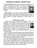INFORME DEL DOCUMENTAL "EDISON VS TESLA"