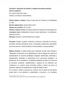 Aplicación del análisis y la gestión de políticas públicas