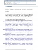 Un Trabajo: Análisis de secuencias de enseñanza en educación primaria