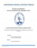 ESTUDIO DEL DISEÑO DE VIVIENDA SOCIAL SOSTENIBLE EN EL DISTRITO DE LA UNION