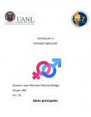 Orientación II Actividad Aplicación. Yo pienso que al ser la sexualidad un tema tabú en la sociedad