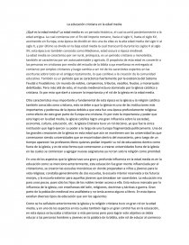 Educacion en la edad medieval. Página 1