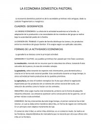 LA ECONOMIA DOMESTICA PASTORIL. Página 1