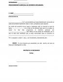 PROCEDIMIENTO ESPECIAL DE DIVORCIO INCAUSADO.
