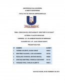 CREACION DEL RESTAURANTE “BROTHER´S COCONUT”