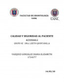 ACTIVIDAD 2 ¿Cuál es la meta de seguridad del paciente #1?