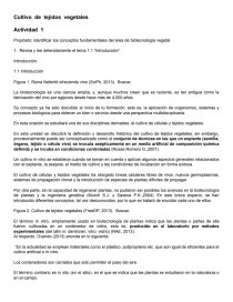 Propósito: Identificar los conceptos fundamentales del área de biotecnología vegetal.. Página 1