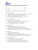 TEST DE EVALUACIÓN CHARLA DE INDUCCIÓN PREVENCION DE RIESGOS