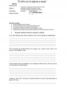 EL NIÑO CON PIJAMA A RAYAS