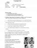 Comprensión Lectora A sangre fría