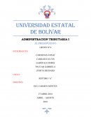 Trabajo investigativo ADMINISTRACION TRIBUTARIA I