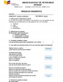 Evaluaciones PRUEBA DE DIAGNOSTICO