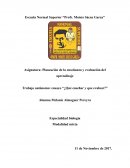 Trabajo autónomo: ensayo “¿Qué enseñar y que evaluar?”