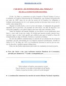 Dia del trabajo DÍA DE LA CONSTITUCIÓN NACIONAL