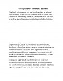 Mi experiencia en la feria del libro