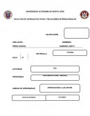 Artes FACULTAD DE CIENCIAS POLÍTICAS Y RELACIONES INTERNACIONALES