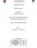 Práctica No. 6 Título: Ácidos y bases