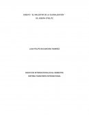 ENSAYO ´´EL MALESTAR DE LA GLOBALIZACION´´