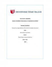 INFORME ACADEMICO SEGURIDAD. Página 1