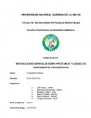 INSTRUCCIONES GENERALES SOBRE PRÉSTAMOS Y CUIDADO DE INSTRUMENTOS TOPOGRÁFICOS