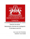 Elección de carrera. Metodología y técnicas de investigación