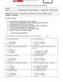 EVALUACIÓN SUMATIVA CIENCIAS NATURALES