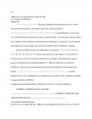 Protección jurídica solicitada ante violación de derechos procesales