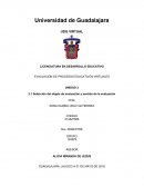 LICENCIATURA EN DESARROLLO EDUCATIVO EVALUACIÓN DE PROCESOS EDUCATIVOS VIRTUALES
