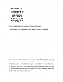 PERSONAJES: LOS ARBOLES, RUSO, ALEX, CITLALY Y MARISOL