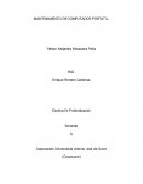 Pasos para realizar mantenimiento a un portatil