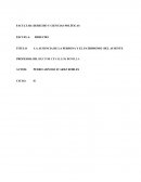 LA AUSENCIA DE LA PERSONA Y EL PATRIMONIO DEL AUSENTE