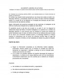 Accidente laboral en alturas