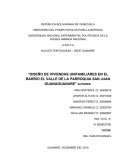 Diseño de viviendas unifamiliares en el barrio el valle de la parroquia San Juan Guanaguanare