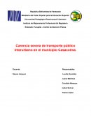Carencia severa de transporte público interurbano en el municipio Casacoima
