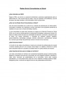 Redes Socio-Comunitarias en Salud ¿Qué entiendes por RED?