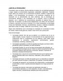 ¿Qué es la tecnología? El entorno tecnológico