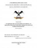 Como se da la La legislacion sobre el servicio policial extraordinario y la vulneraciòn a la libertad de trabajo