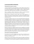 Presentación de la autora y su teoría: La teoria psicoanalitica de Bleichmar