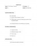 Plan de clases en ingles