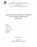 PROMOVER EL AGROTURISMO EN LA COMUNIDAD DE LA VICTORIA, MUNICIPIO SUCRE, ESTADO ZULIA