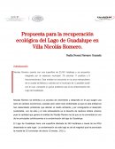 Propuesta para la recuperación ecológica del Lago de Guadalupe en Villa Nicolás Romero