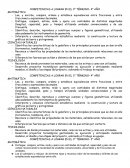 COMPETENCIAS A LOGRAR EN EL 3° TÉRMINO- 4° AÑO