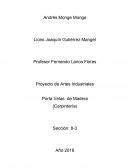 Proyecto de Artes Industriales Porta Velas de Madera