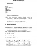 Informe Psicopedagogico. SÍNTESIS CUALITATIVO