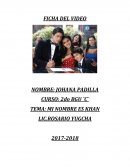 Ensayo de mi nombre es Khan Audiovisuales del la UNIDAD EDUCATIVA V.V.C